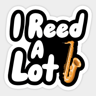 I reed a lot Sticker